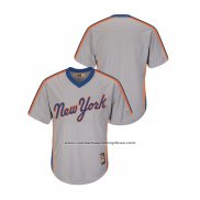 Camiseta Beisbol Hombre New York Mets Cooperstown Collection Big & Tall Gris