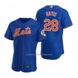 Camiseta Beisbol Hombre New York Mets J.d. Davis Alterno Autentico Azul