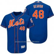 Camiseta Beisbol Hombre New York Mets Jacob Degrom Naranja 2017 Alterno