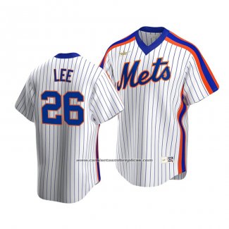 Camiseta Beisbol Hombre New York Mets Khalil Lee Cooperstown Collection Primera Blanco