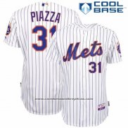 Camiseta Beisbol Hombre New York Mets Mike Piazza Primera Blanco Cool Base