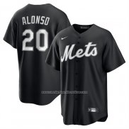 Camiseta Beisbol Hombre New York Mets Pete Alonso Lights Out Replica Negro