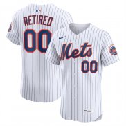Camiseta Beisbol Hombre New York Mets Retired Roster Elite Primera Blanco