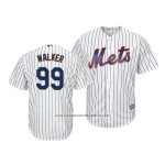 Camiseta Beisbol Hombre New York Mets White Taijuan Walker Cool Base Cool Base