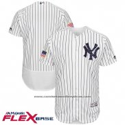 Camiseta Beisbol Hombre New York Yankees 2017 Estrellas y Rayas Blanco Flex Base