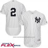 Camiseta Beisbol Hombre New York Yankees Derek Jeter Autentico Collection Flex Base Blanco
