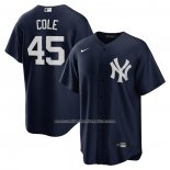 Camiseta Beisbol Hombre New York Yankees Gerrit Cole Alterno Replica Azul