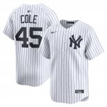 Camiseta Beisbol Hombre New York Yankees Gerrit Cole Limited Blanco
