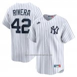 Camiseta Beisbol Hombre New York Yankees Mariano Rivera Cooperstown Collection Limited Blanco