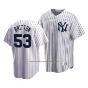 Camiseta Beisbol Hombre New York Yankees Zack Britton Cooperstown Collection Primera Blanco