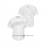 Camiseta Beisbol Hombre Oakland Athletics Khris Davis 2019 Players Weekend Replica Blanco