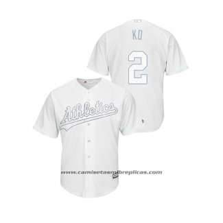 Camiseta Beisbol Hombre Oakland Athletics Khris Davis 2019 Players Weekend Replica Blanco