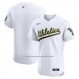 Camiseta Beisbol Hombre Oakland Athletics Primera Elite Blanco