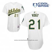 Camiseta Beisbol Hombre Oakland Athletics Stephen Vogt 21 Blanco Primera Cool Base