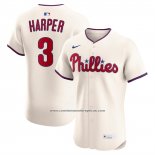 Camiseta Beisbol Hombre Philadelphia Phillies Bryce Harper Alterno 2 Elite Crema