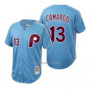 Camiseta Beisbol Hombre Philadelphia Phillies Johan Camargo Autentico Cooperstown Collection Azul