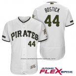 Camiseta Beisbol Hombre Pittsburgh Pirates Christopher Bostick Blanco 2018 Primera Alterno Flex Base