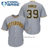 Camiseta Beisbol Hombre Pittsburgh Pirates Dave Parker 39 Gris Cool Base