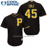 Camiseta Beisbol Hombre Pittsburgh Pirates Gerrit Cole 45 Negro Alterno Cool Base