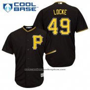 Camiseta Beisbol Hombre Pittsburgh Pirates Jeff Locke 49 Negro Alterno Cool Base
