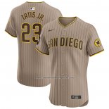 Camiseta Beisbol Hombre San Diego Padres Fernando Tatis Jr. Autentico 2020 Alterno Marron