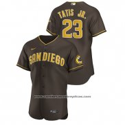 Camiseta Beisbol Hombre San Diego Padres Fernando Tatis Jr. Replica Alterno Marron