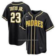 Camiseta Beisbol Hombre San Diego Padres Fernando Tatis Jr Fashion Replica Negro