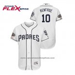 Camiseta Beisbol Hombre San Diego Padres Hunter Renfroe 150th Aniversario Patch Flex Base Blanco