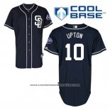 Camiseta Beisbol Hombre San Diego Padres Justin Upton 10 Azul Alterno Cool Base