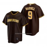 Camiseta Beisbol Hombre San Diego Padres Robert Hassell Replica 2020 Marron