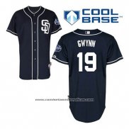 Camiseta Beisbol Hombre San Diego Padres Tony Gwynn 19 Azul Alterno Cool Base