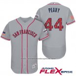 Camiseta Beisbol Hombre San Francisco Giants 2017 Estrellas y Rayas Jake Peavy Gris Flex Base