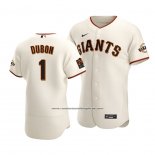 Camiseta Beisbol Hombre San Francisco Giants Mauricio Dubon Autentico Primera Crema