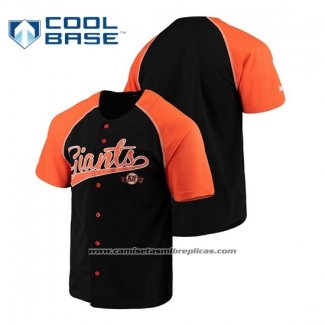 Camiseta Beisbol Hombre San Francisco Giants Personalizada Stitches Negro Naranja