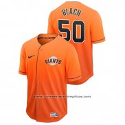 Camiseta Beisbol Hombre San Francisco Giants Ty Blach Fade Autentico Naranja