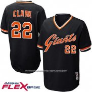 Camiseta Beisbol Hombre San Francisco Giants Will Clark Autentico Collection Flex Base Negro