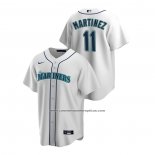 Camiseta Beisbol Hombre Seattle Mariners Edgar Martinez Replica Primera Blanco
