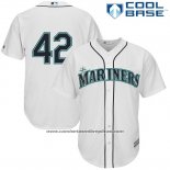 Camiseta Beisbol Hombre Seattle Mariners Jackie Robinson Blanco Cool Base