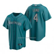 Camiseta Beisbol Hombre Seattle Mariners Shed Long Jr. Replica Alterno Verde