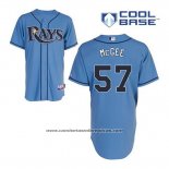 Camiseta Beisbol Hombre Tampa Bay Rays Jake Mcgee 57 Azul Alterno Cool Base