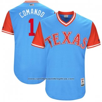 Camiseta Beisbol Hombre Texas Rangers 2017 Little League World Series Elvis Andrus Azul