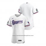 Camiseta Beisbol Hombre Texas Rangers Autentico 2020 Primera Blanco