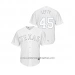 Camiseta Beisbol Hombre Texas Rangers Locke St. John 2019 Players Weekend Replica Blanco