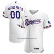 Camiseta Beisbol Hombre Texas Rangers Primera Pick-A-Player Retired Roster Autentico Blanco