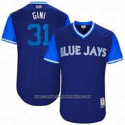 Camiseta Beisbol Hombre Toronto Blue Jays 2017 Little League World Series Joe Biagini Azul
