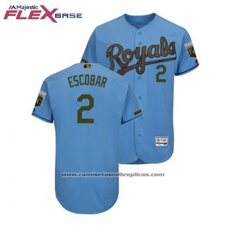 Camiseta Beisbol Hombre Toronto Blue Jays Alcides Escobar 2018 Dia de los Caidos Flex Base Azul