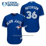 Camiseta Beisbol Hombre Toronto Blue Jays Drew Hutchison 36 Azul Alterno Cool Base