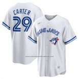 Camiseta Beisbol Hombre Toronto Blue Jays Joe Carter Primera Cooperstown Collection Blanco