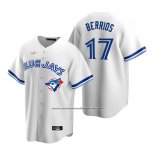 Camiseta Beisbol Hombre Toronto Blue Jays Jose Berrios Cooperstown Collection Primera Blanco Azul