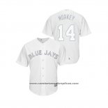 Camiseta Beisbol Hombre Toronto Blue Jays Justin Smoak 2019 Players Weekend Replica Blanco